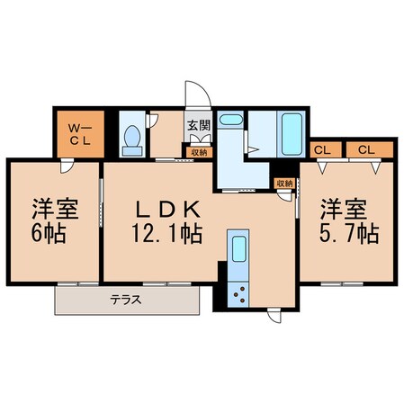 ベレオグルース西紺屋の物件間取画像